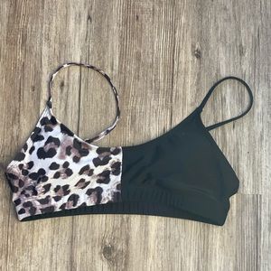 Cheetah Print Bikini Top